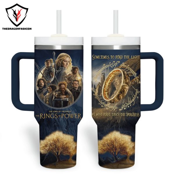 The Lord Of The Rings The Rings Of Power Tumbler With Handle And Straw