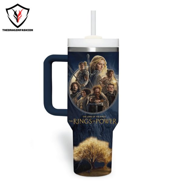 The Lord Of The Rings The Rings Of Power Tumbler With Handle And Straw