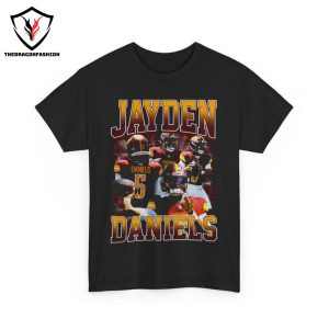 Washington Commanders Jayden Daniels Design 3D T-Shirt – Red