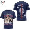 USA Basketball Olympics 2024 Champions Dream Team Design 3D T-Shirt – White