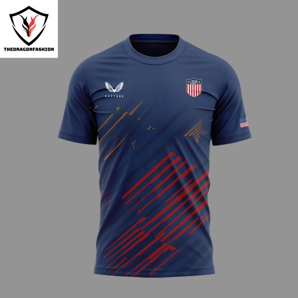 USA Rugby Paris Bronze 3D T-Shirt