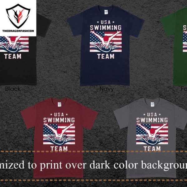 USA Swimming Team Shirt PNG, Paris 2024 Summer Games France T-Shirt PNG, Sports Fan Gift, Swimmer Gift Tee, Commercial License