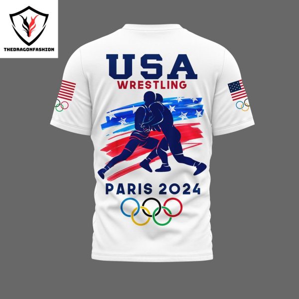 USA Wrestling Olympic 2024 Design 3D T-Shirt