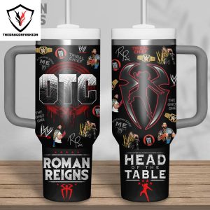 Tribal Chief Head Of The Table – Roman Reigns Tumbler With Handle And Straw