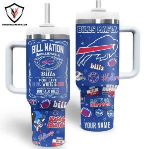 Personalized Buffalo Bills – Bills Mafia Tumbler With Handle And Straw