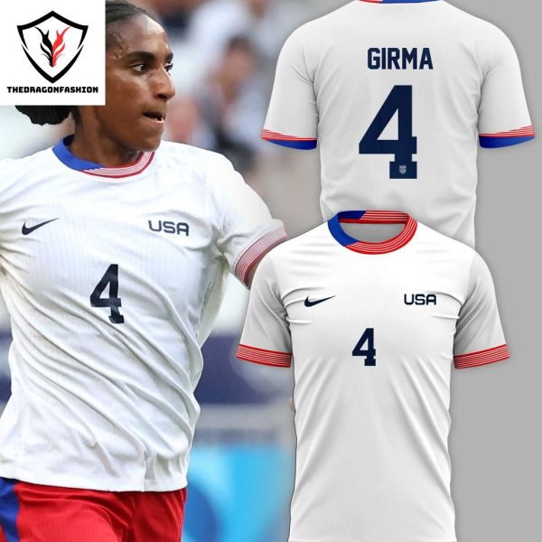 Womens National Soccer Team Naomi Girma Design 3D T-Shirt