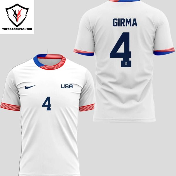 Womens National Soccer Team Naomi Girma Design 3D T-Shirt