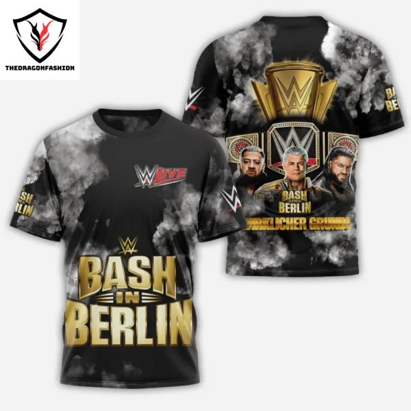 WWE Bash In Berlin Design 3D T-Shirt