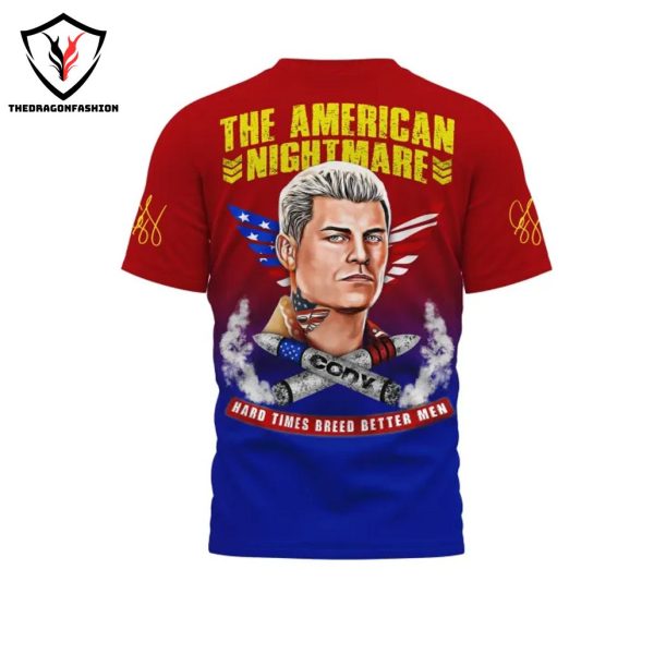 WWE Cody Rhodes The American Nightmare Design 3D T-Shirt