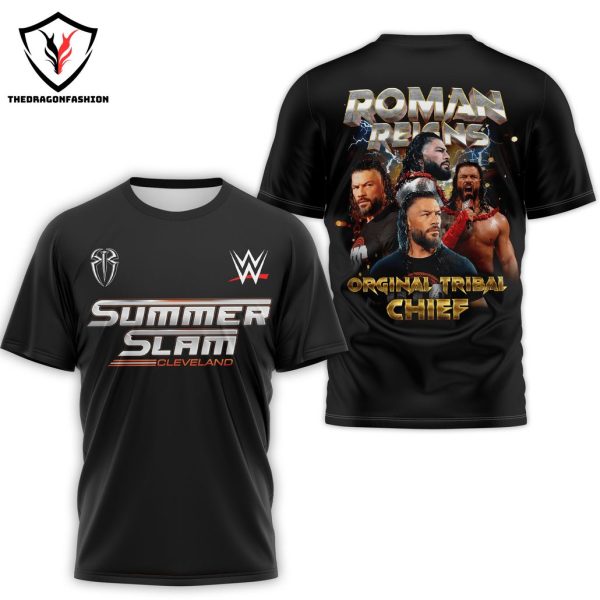 WWE Summer Slam Cleveland – Roman Reigns Original Tribal Chief 3D T-Shirt