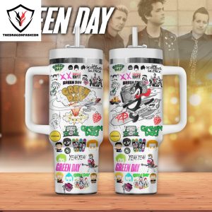 Green Day – She Screams In Silence Tumbler With Handle And Straw