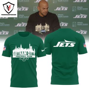 New York Jets – Gotham City Football Club Design 3D T-Shirt – Black