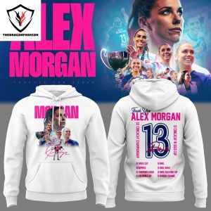 Thank You Alex Morgan Signature Design Hoodie – White