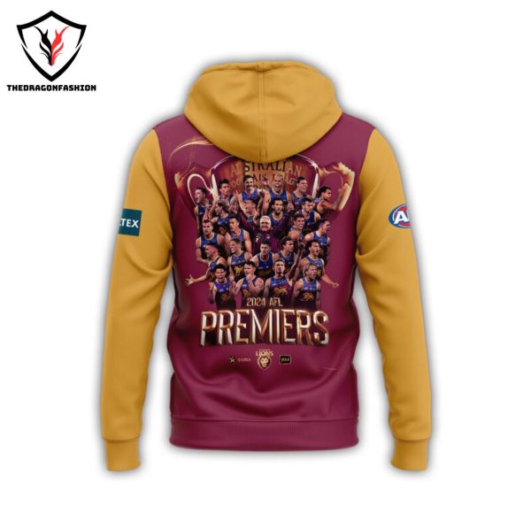 2024 Afl Premiers Brisbane Lions Champions Design Hoodie