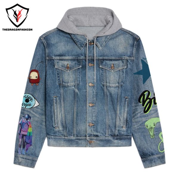 2024 Billie Eilish Design Hooded Denim Jacket