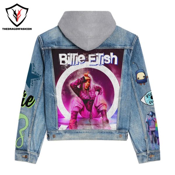 2024 Billie Eilish Design Hooded Denim Jacket