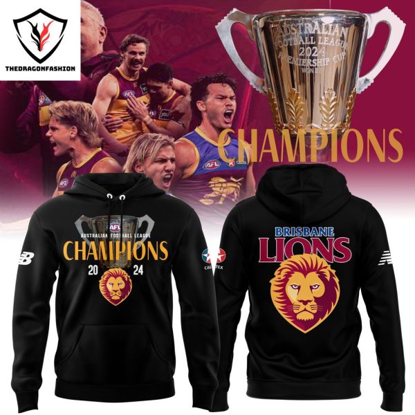 2024 Brisbane Lions AFL Champions Design Hoodie