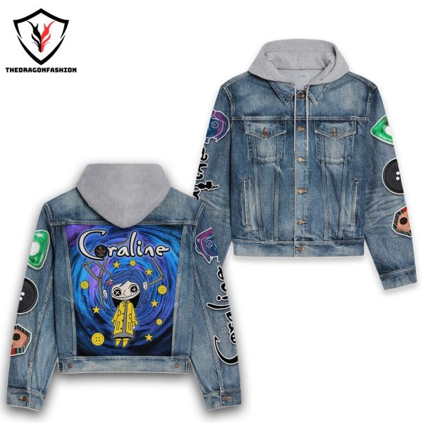 2024 Coraline Hooded Denim Jacket