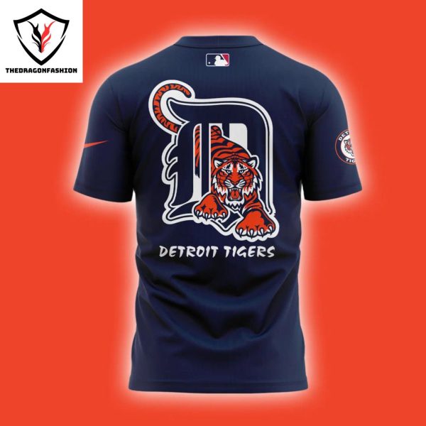 2024 Detroit Tigers Fanatics Postseason Locker Room 3D T-Shirt – Blue