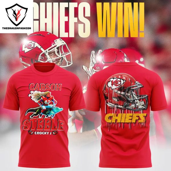 2024 Kansas City Chiefs Carson Steele Crocky J 3D T-Shirt