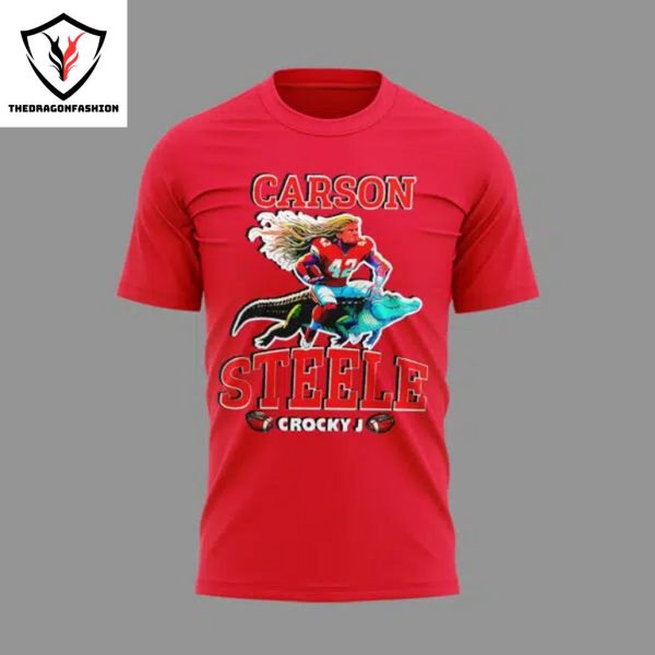 2024 Kansas City Chiefs Carson Steele Crocky J 3D T-Shirt