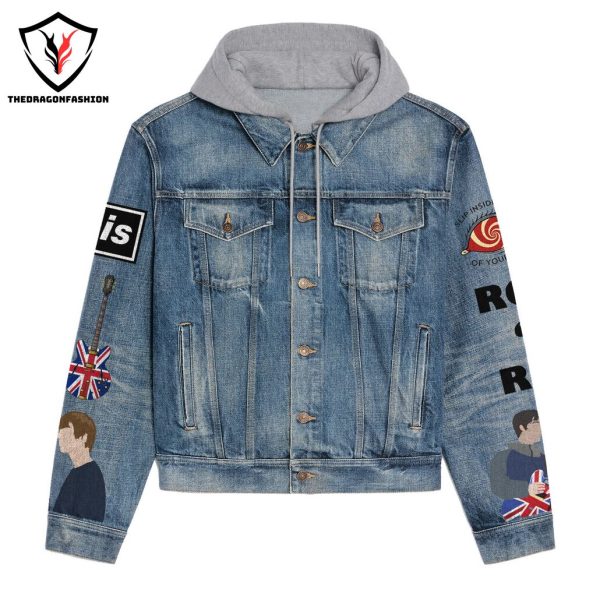 2024 Oasis Band Hooded Denim Jacket