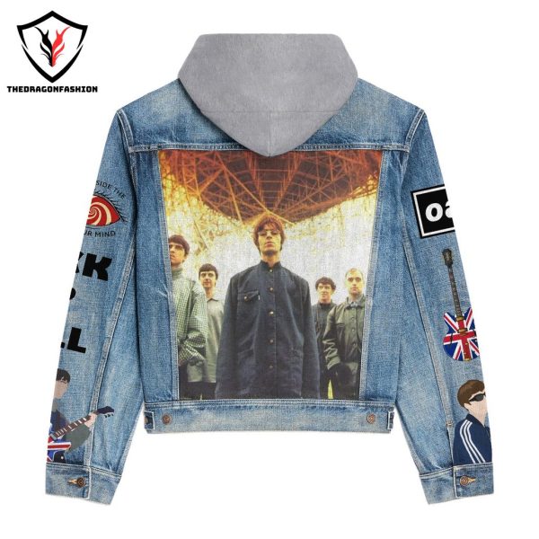 2024 Oasis Band Hooded Denim Jacket