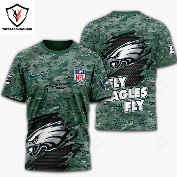 2024 Philadelphia Eagles – Fly Eagles Fly 3D T-Shirt