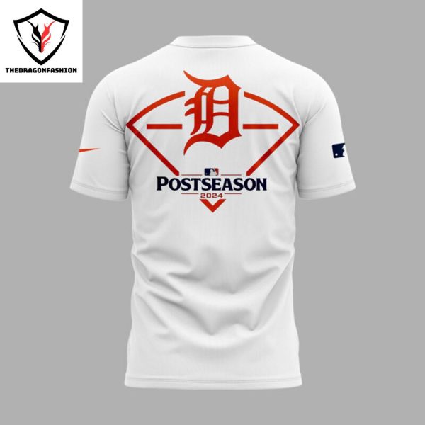 2024 Postseason October Ready Detroit Tigers 3D T-Shirt – White