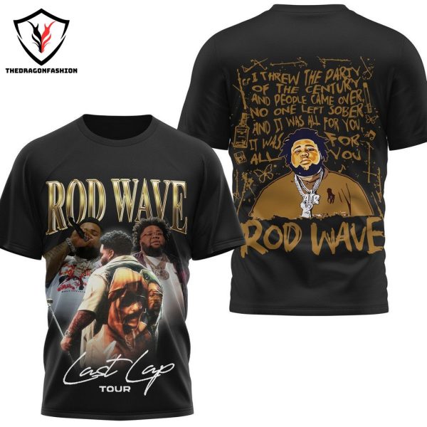 2024 Rod Wave Last Lap Tour 3D T-Shirt