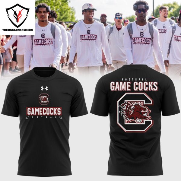 2024 South Carolina Gamecocks Football 3D T-Shirt – Black