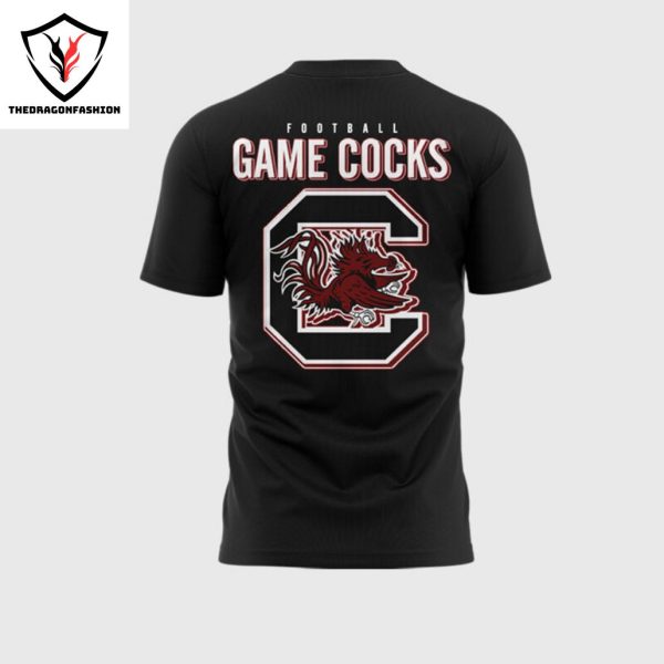 2024 South Carolina Gamecocks Football 3D T-Shirt – Black