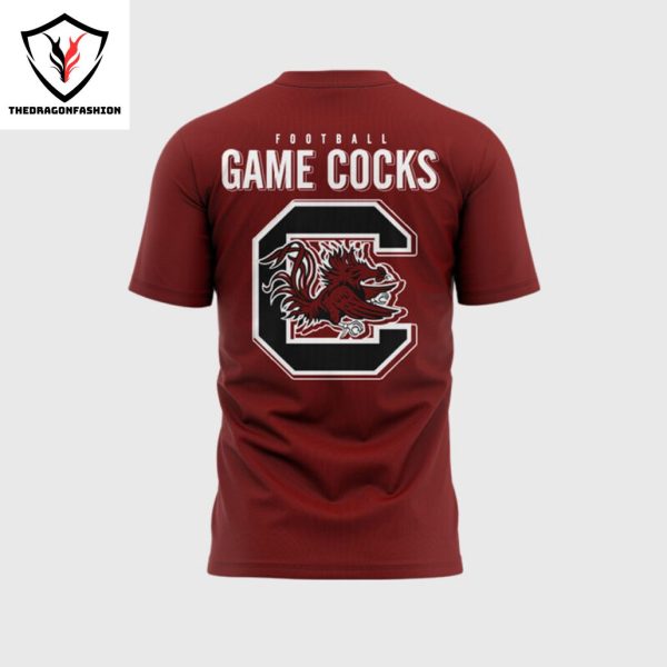 2024 South Carolina Gamecocks Football 3D T-Shirt – Red