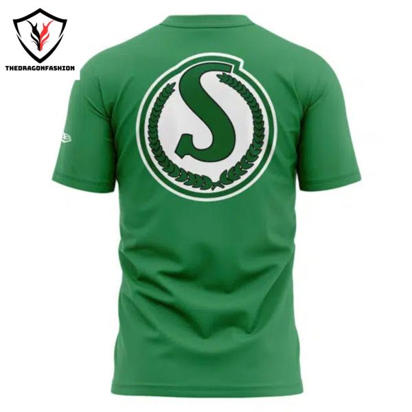 2024 Turf Traditions Enzyme Washed Saskatchewan Roughriders 3D T-Shirt