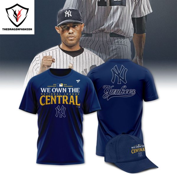 2024 We Own The National League Central New York Yankees 3D T-Shirt – Blue