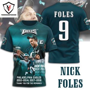 Nick Foles Philadelphia Eagles Thank You For The Memories 3D T-Shirt