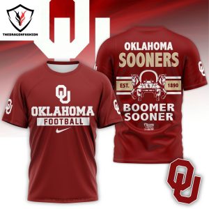 Oklahoma Sooners Football – Boomer Sooner 3D T-Shirt