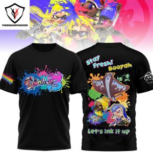 Splatoon – Stay Fresh Booyah Let Ink It Up 3D T-Shirt