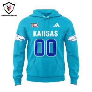 Personalized 2024 Kansas Jayhawks Football Hoodie – Blue