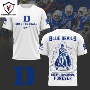 2024 Duke Blue Devils Football 3D T-Shirt – Blue