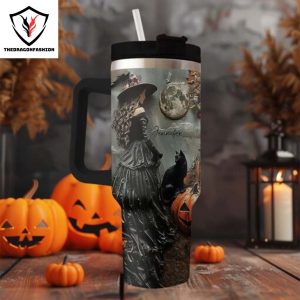 Spooky Halloween Tumbler, Trick Or Treat Tumbler With Handle And Straw