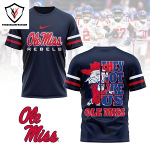 Ole Miss Rebels Hotty Toddy 3D T-Shirt -White