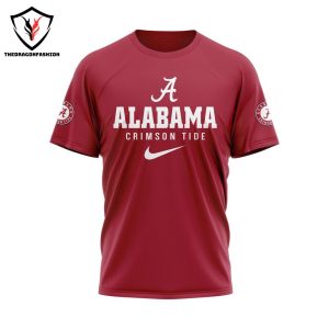 Alabama Crimson Tide The Tide Is Ready To Roll 3D T-Shirt – Red