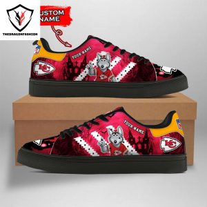 Personalized Kansas City Chiefs Happy Halloween Stan Smith Shoes – Black