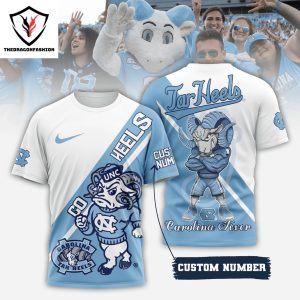 North Carolina Tar Heels Est 1789 Design 3D T-Shirt