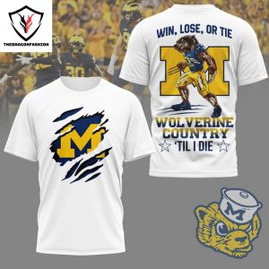 Michigan Wolverines Football  Black x Gold 3D T-Shirt