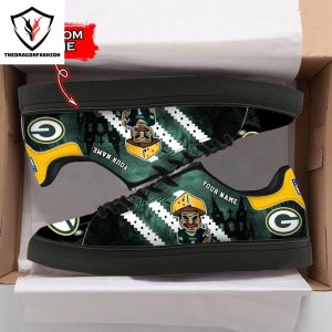 Personalized Green Bay Packers Happy Halloween Stan Smith Shoes – Black