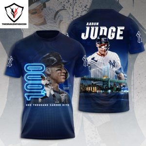 Aaron Judge x New York Yankees One Thousand Carber Hits 3D T-Shirt