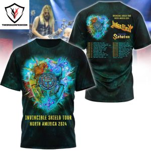 Judas Priest Invincible Shield Tour 2024 North America 2024 3D T-Shirt