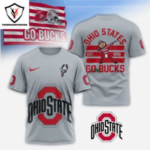 Ohio State Buckeyes Go Bucks Est 1890 3D T-Shirt